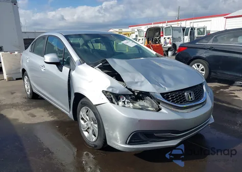 2013 Honda Civic Lx из США, поврежденный, VIN 2HGFB2F56DH544248